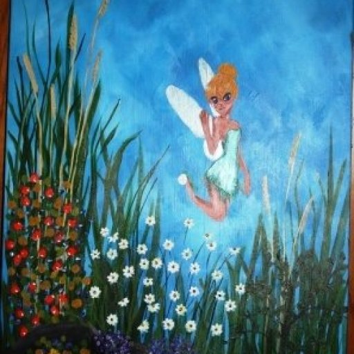 4.30.17 tinker bell in garden