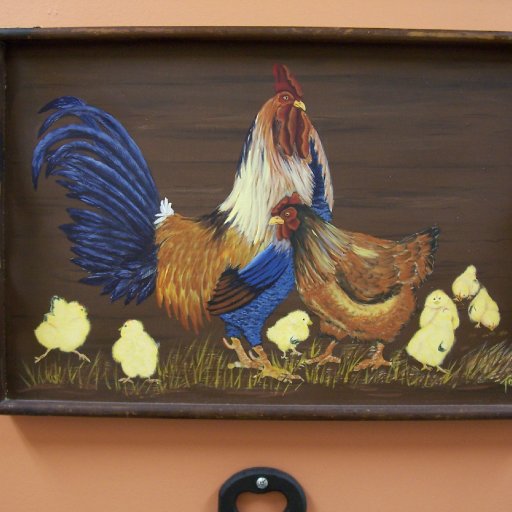 chickens on tray