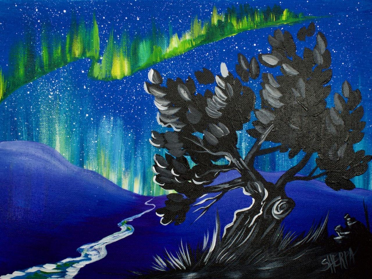 Aurora Borealis - Space Week The Art Sherpa - Gallery - The Art