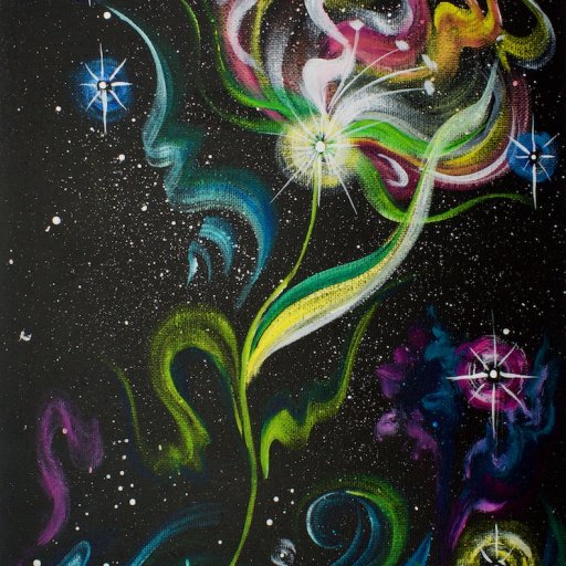 Nebula Galaxy Flower - Space Week The Art Sherpa