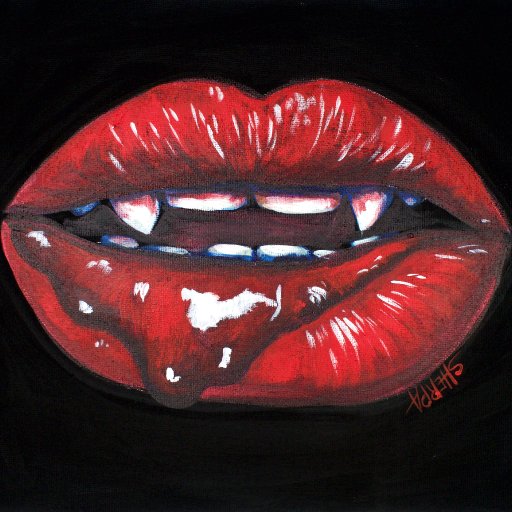 Vampire Kiss with Teeth The Art Sherpa