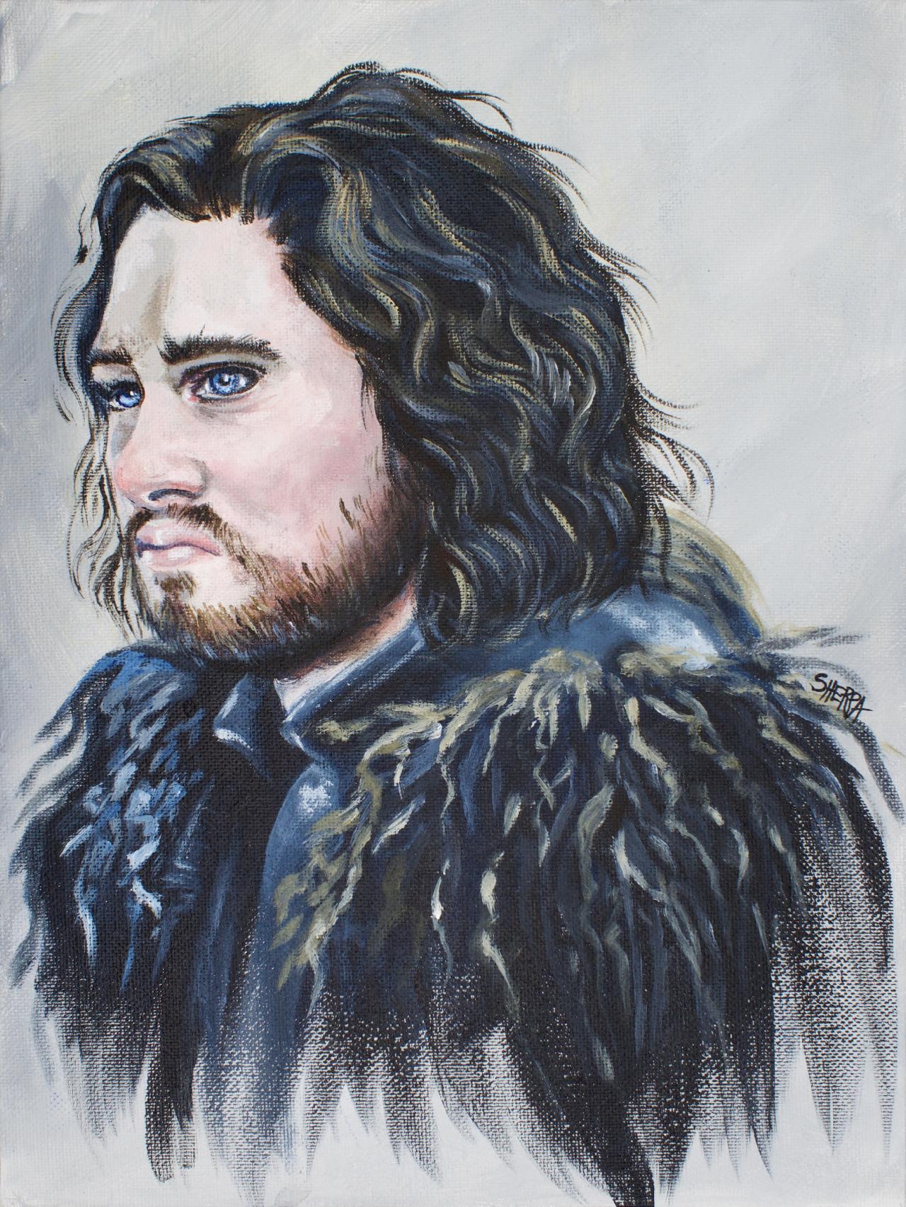 John Snow Acrylic Painting Tutorial By The Art Sherpa - Gallery - The ...