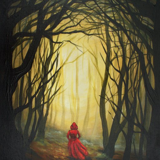 Red Riding Hood into the Dark Woods Acrylic  Painting Tutorial  the Art sherpa 