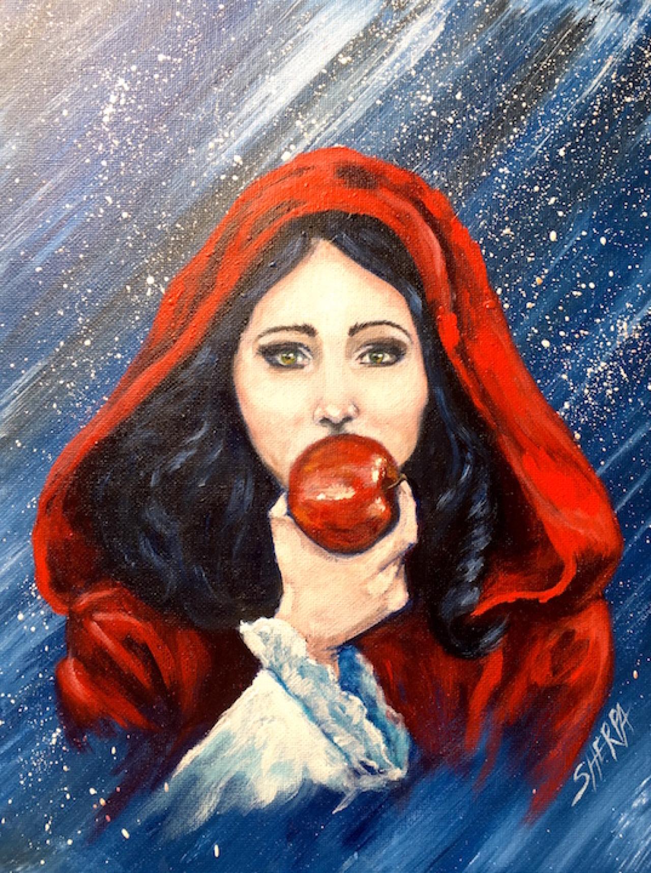 Snow White Eating An Apple Acrylic Painting The Art Sherpa - Gallery