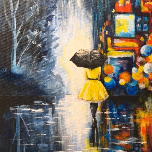 Rainy day painting city light at night The Art Sherpa