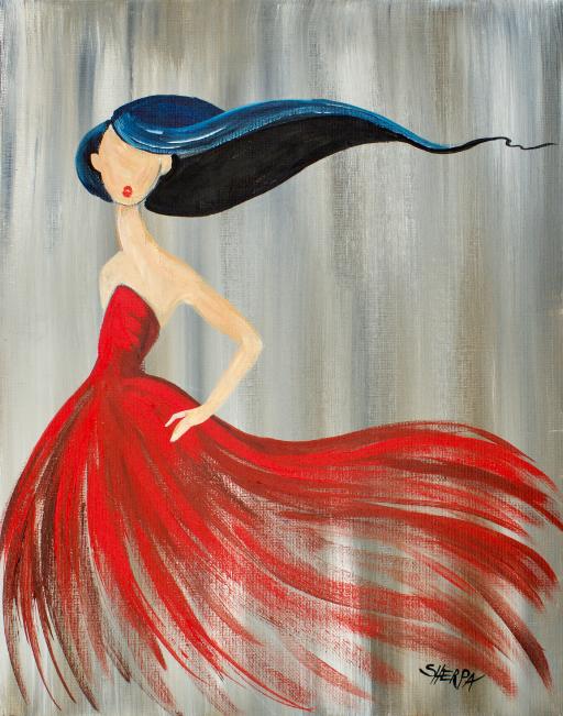 How To Paint A Girl In A Red Dress The Art Sherpa - Gallery - The Art ...