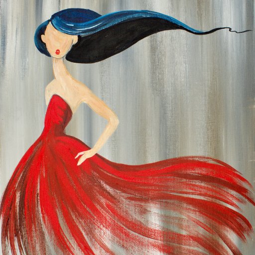 How to paint a girl in a red dress  The Art Sherpa 