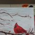 cardinal in snow