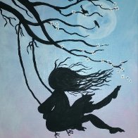 cherry tree girl swing2