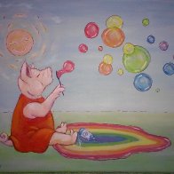 Peppa Pig Blowing Bubbles