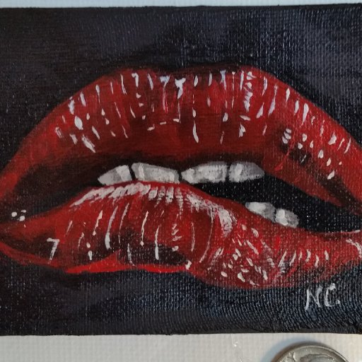 Rocky Horror Lips Tutorial ATC