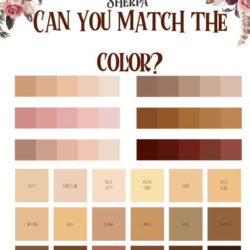 match the color 