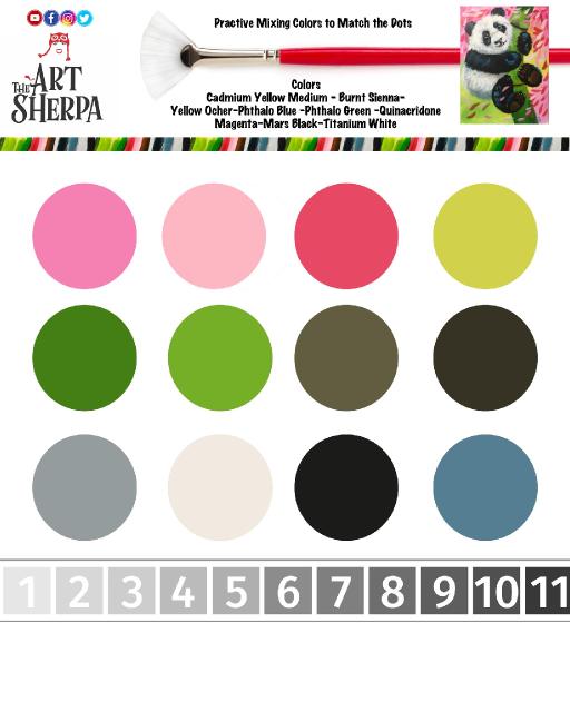 Practice Your Color Mixing For The Spring Panda Art Guide Art Sherpa Gallery The Art Sherpa