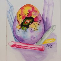 LOTR watercolor Dragon Egg