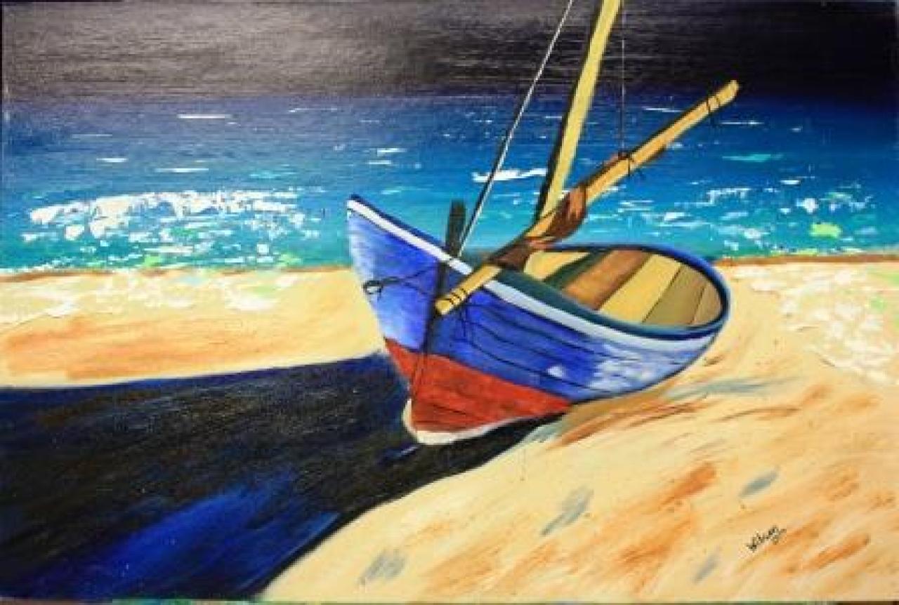 Boat On Beach Art Sherpa Tutorial Gallery Gail Wilson The Art Sherpa