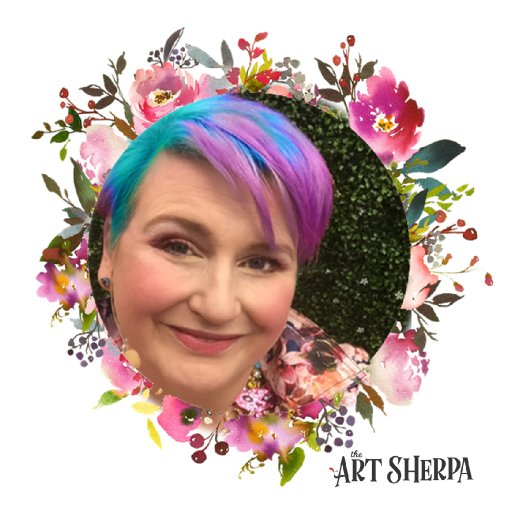 Art sherpa floral face 