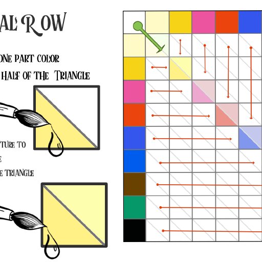 vidscreen acrylic april  grid diagonal row 