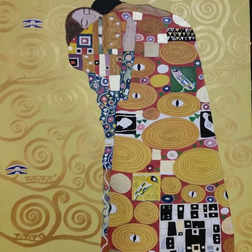 My rendition of Gustav Klimt's "Fulfillment"