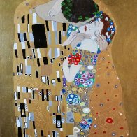 My rendition of Gustav Klimt's "The Kiss"