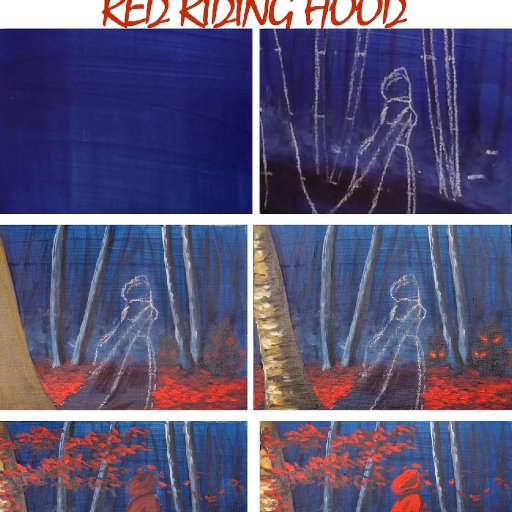 RED RIDING HOOD STEP BY STEP  copy