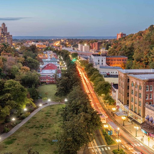 Aerial - Downtown Hot Springs 