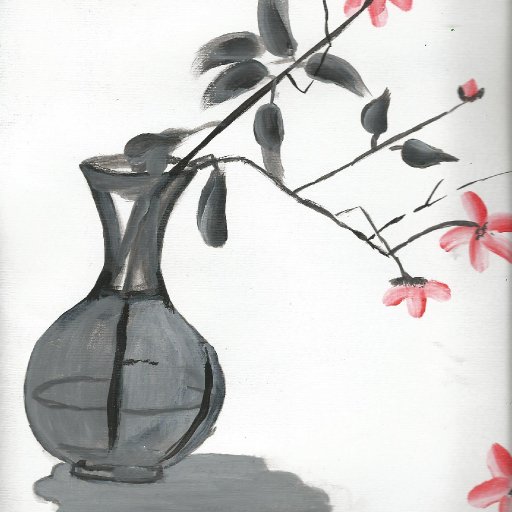 Painting done in one day Sakura Rose
