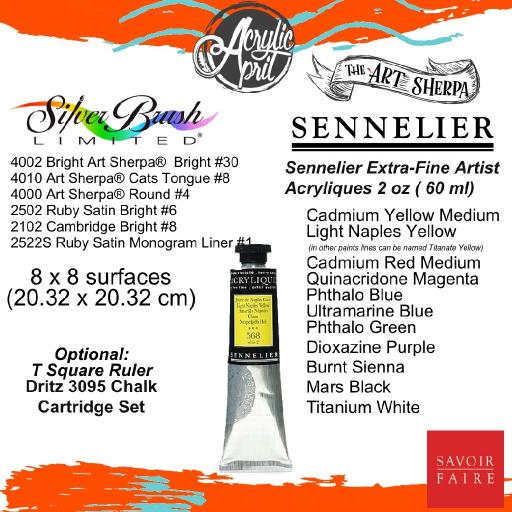 Sennelier Extra-Fine Artist Acryliques - Cadmium Yellow Medium, 60