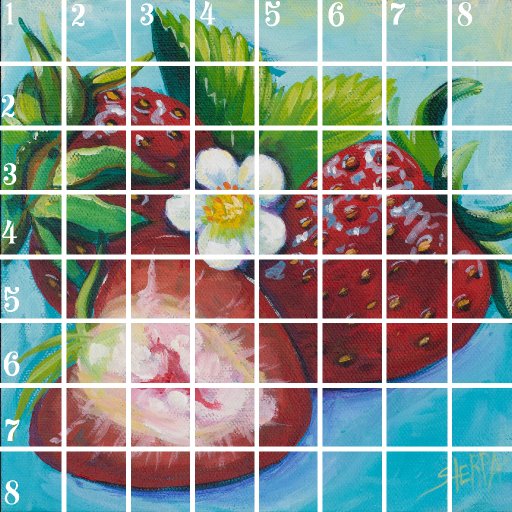 Acrylic April grid day 10