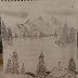 Pencil lake landscape