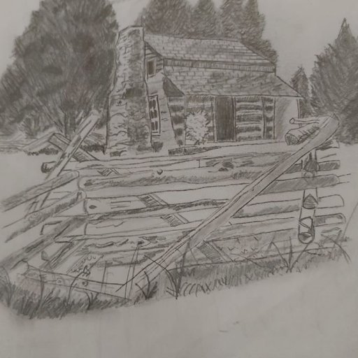 Pencil Log cabin