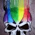 Rainbow Drip Skull2