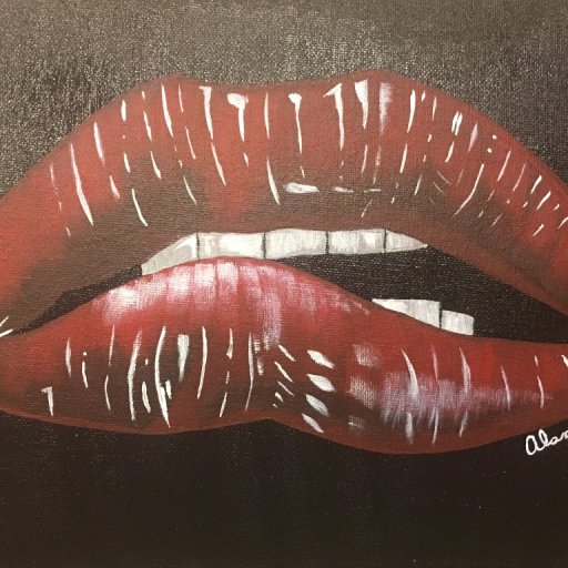 2016-10-21 Rocky Horror Picture Show Lips - Sherpa (Medium)