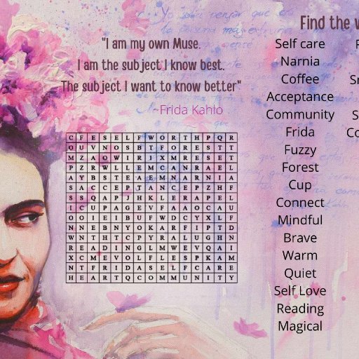 frida wordsearch