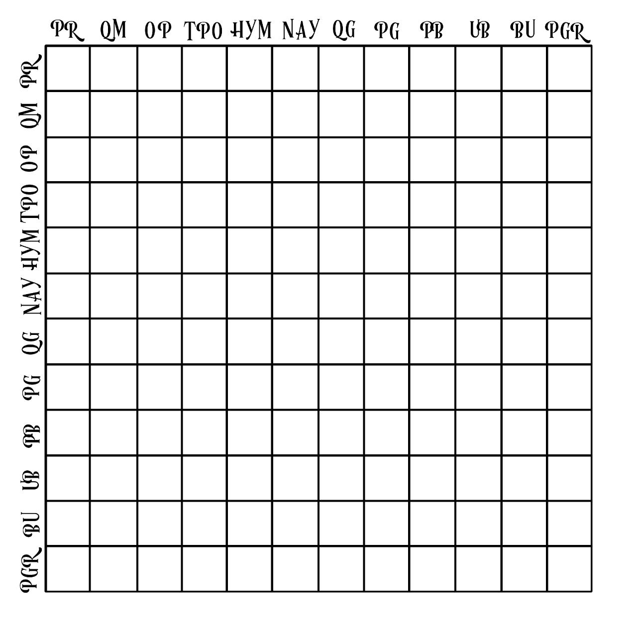 12x12 grid watercolor chart gallery the art sherpa community the art sherpa