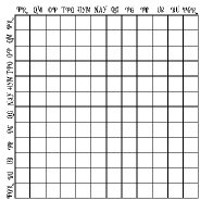 12x12 Grid WATERCOLOR CHART 