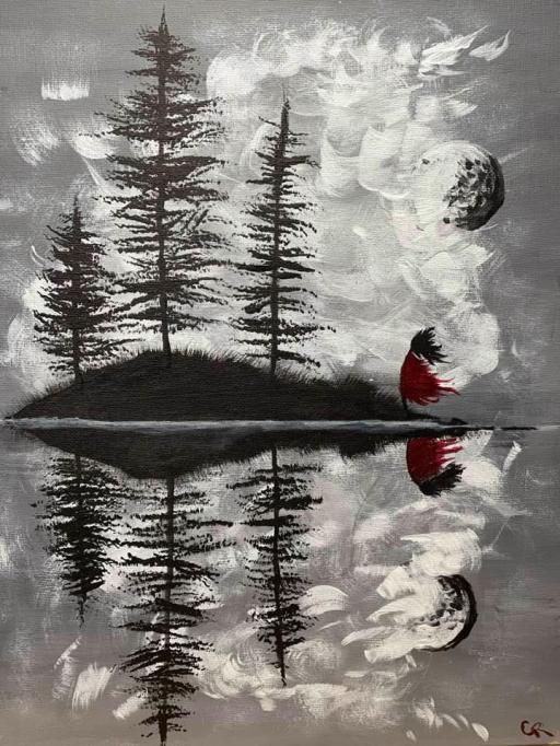 Girl On Island Acrylic - Gallery - Colleen Renzullo | The Art Sherpa