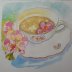 tea time watercolor