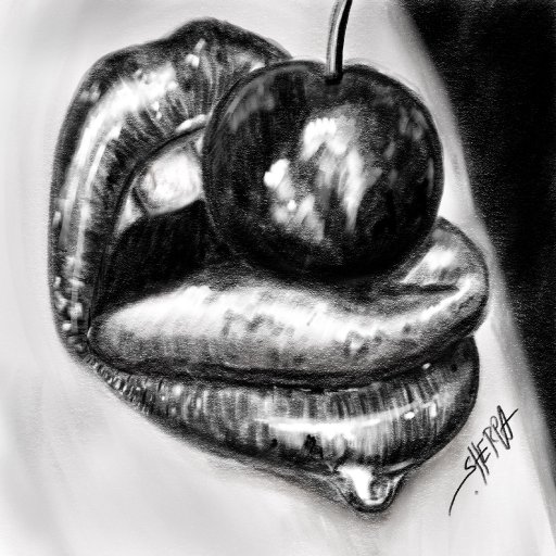 lips drawing 