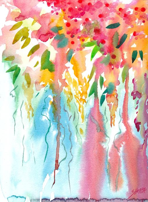 Patron Abstract Watercolor Gallery The Art Sherpa Community The