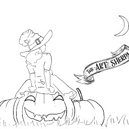 Patrons exclusive Traceable  Girl on Pumpkin Witch .jpeg