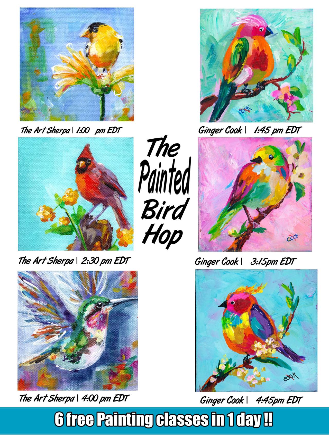 Painted Bird Hop - Gallery - The Art Sherpa Community | The Art Sherpa