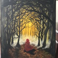 Red Riding hood in the woods