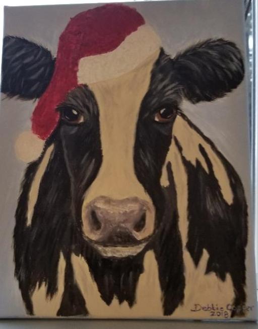 Christmas Cow 2 Gallery ddc1111 The Art Sherpa
