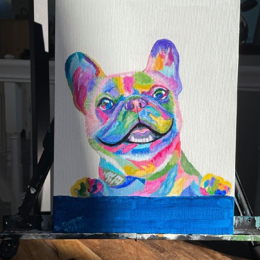 colorful frenchie