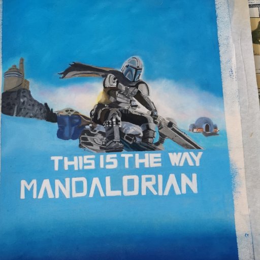 Mandalorian in Pastel Pencils