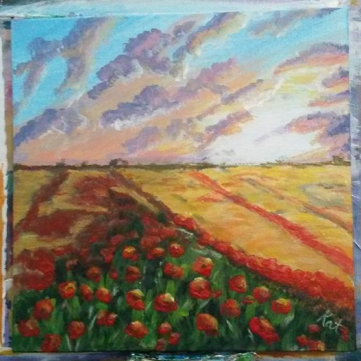 Sunset Poppies, day 4 AA2022