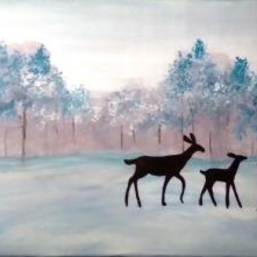 Winter Deer 