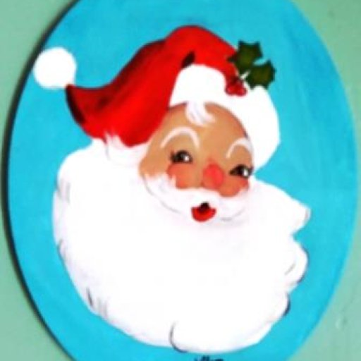 48-Oval Santa 14 x 11