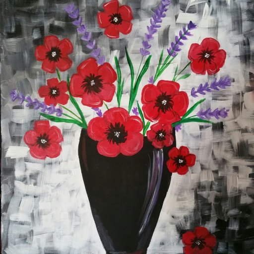 Poppies n Lavendar