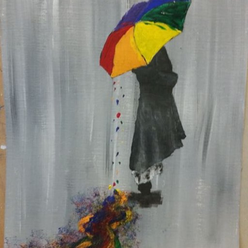 rainbow umbrella